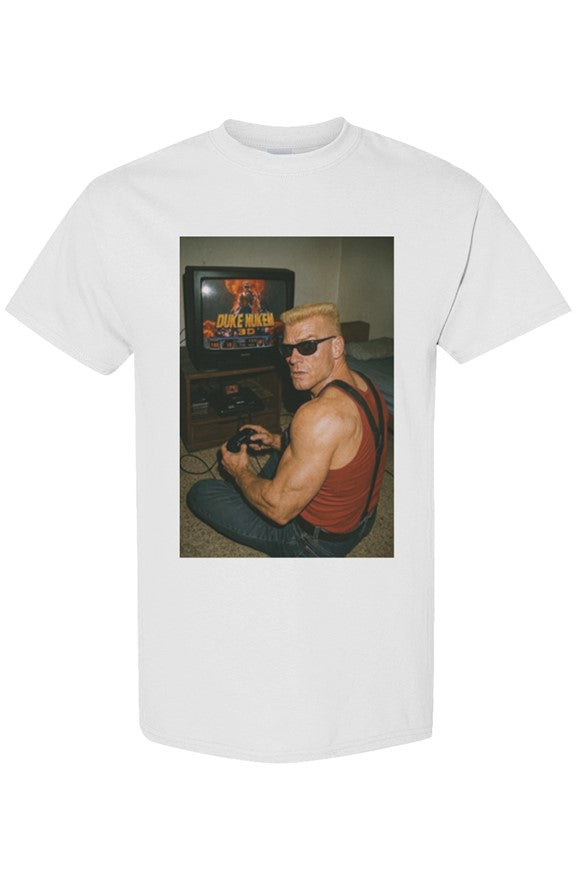 Duke Nukem inspired tee "I’m all out of gum"