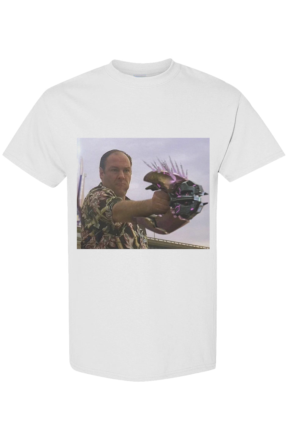 The Sopranos x Halo inspired tee "Tony sends his regards"